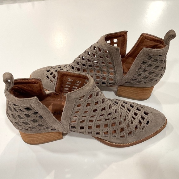 JEFFREY CAMPBELL Taggart Ankle Booties Taupe Suede Size 7.5 Excellent Condition - Picture 5 of 13